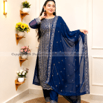Georgette 3pices Blue