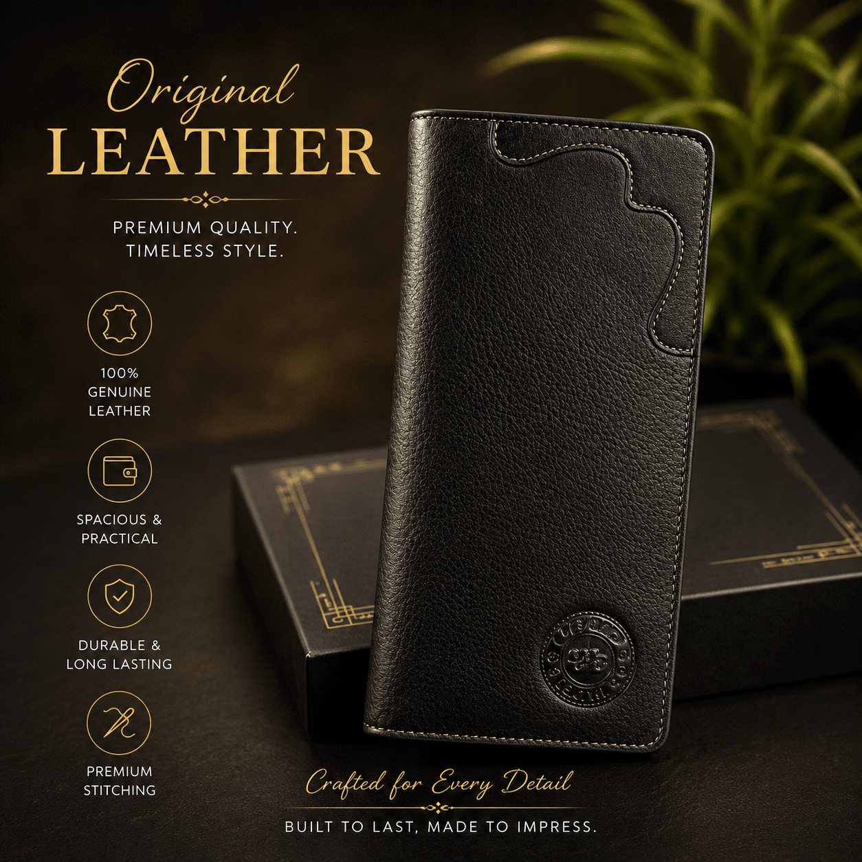 Original Leather Wallet Black